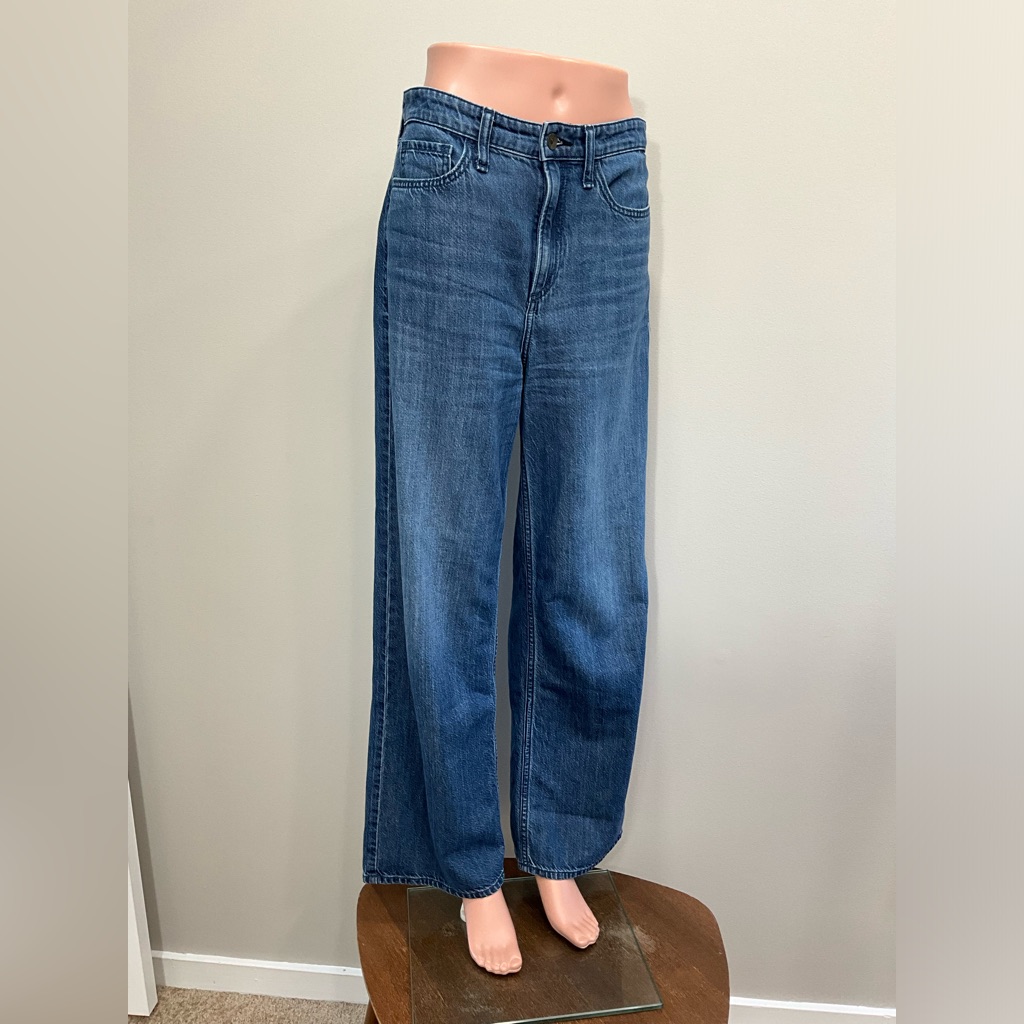 Rag & Bone Lori Mid Rise Wide Leg Jeans Blue Size 26